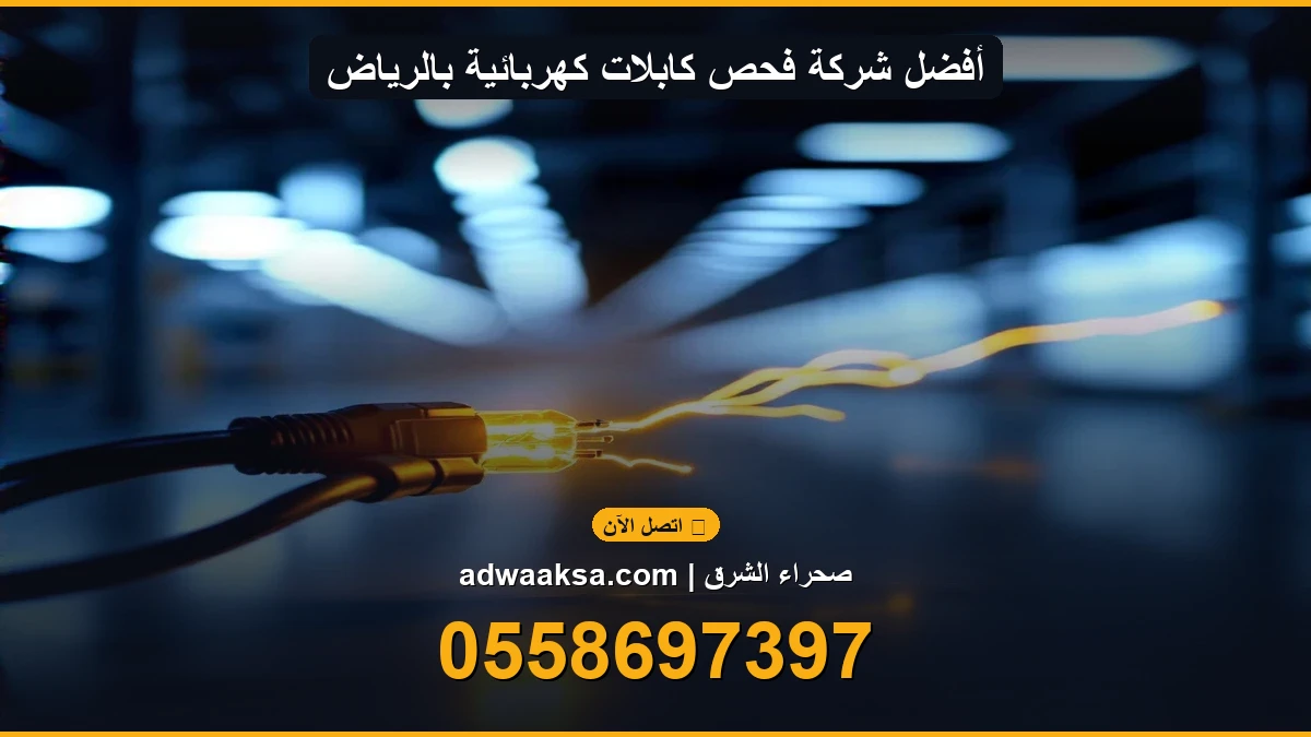 أفضل شركة فحص كابلات كهربائية بالرياض — صحراء الشرق