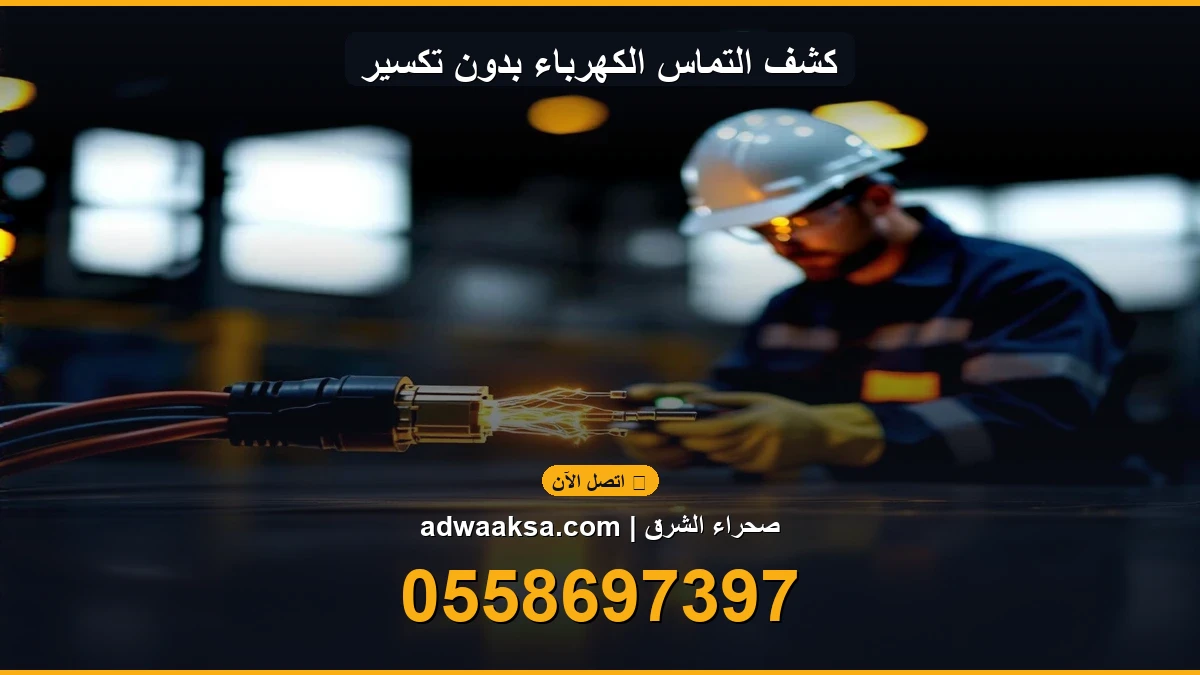 كشف التماس الكهرباء بدون تكسير — التقنية الحديثة في الفحص