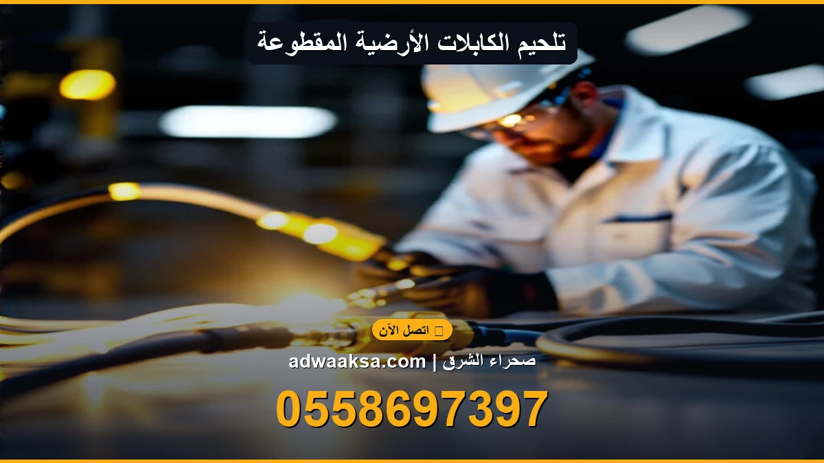 تلحيم الكابلات الأرضية المقطوعة — خدمة لحام احترافية بالرياض وجدة